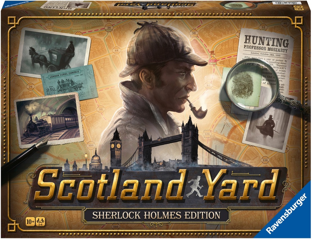 Ravensburger Scotland Yard Sherlock Homes Edition - Family Strategy Board Games for Kids and Adults Age 8 Years up - 2 to 6 Players