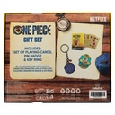 FaNaTtik One Piece Gift Set – Playing Cards Gum Gum Fruit Keyring & Going Merry Pin Badge Officially Licensed Merchandise Anime Collectible Gift Bo