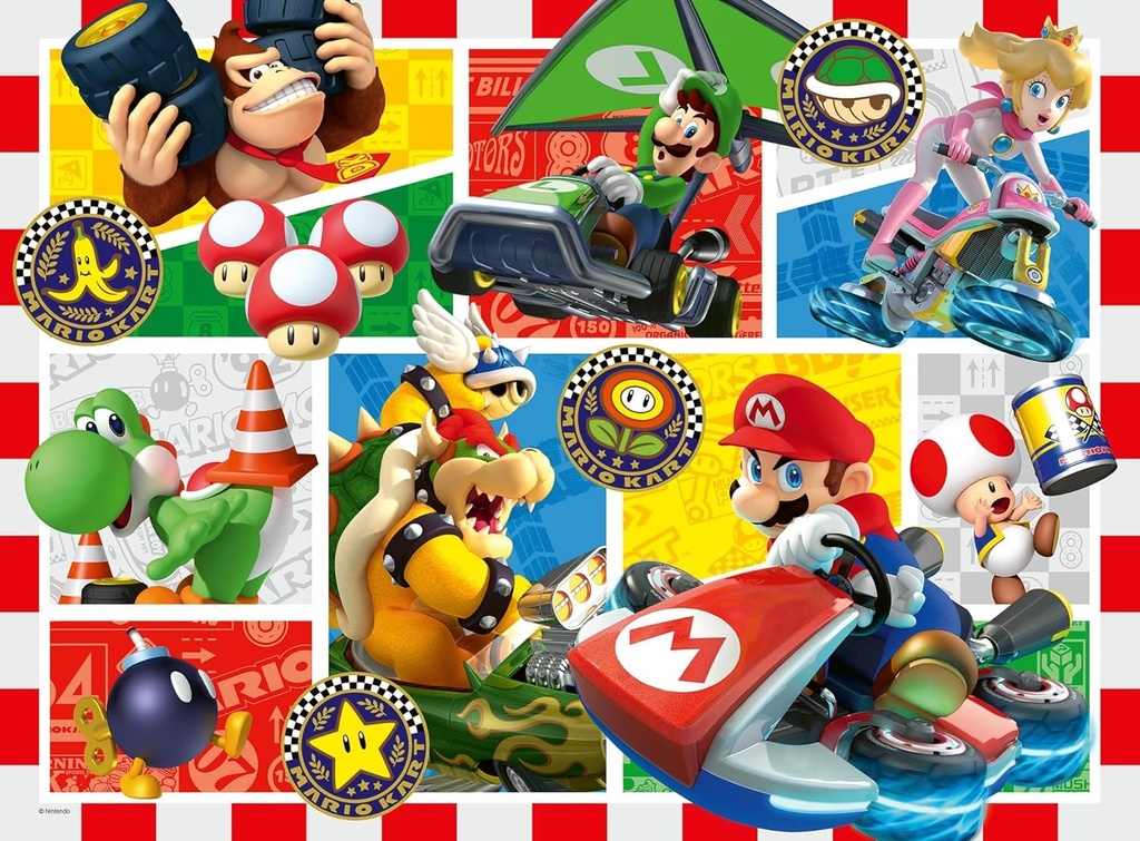 Ravensburger Kinderpuzzle 12004143 - Spaß Mit Mario Kart - Puzzle Für Kinder Ab 7 Jahren Mit 150Teilen Im XXL-Format