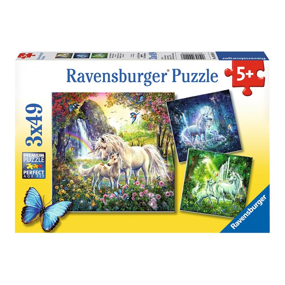 Puzzle Belles licornes (3 X 49 Piece)
