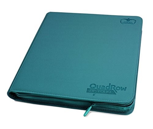 Ultimate Guard Quad Row Zipfolio Xenoskin Card Sleeves  Petrol