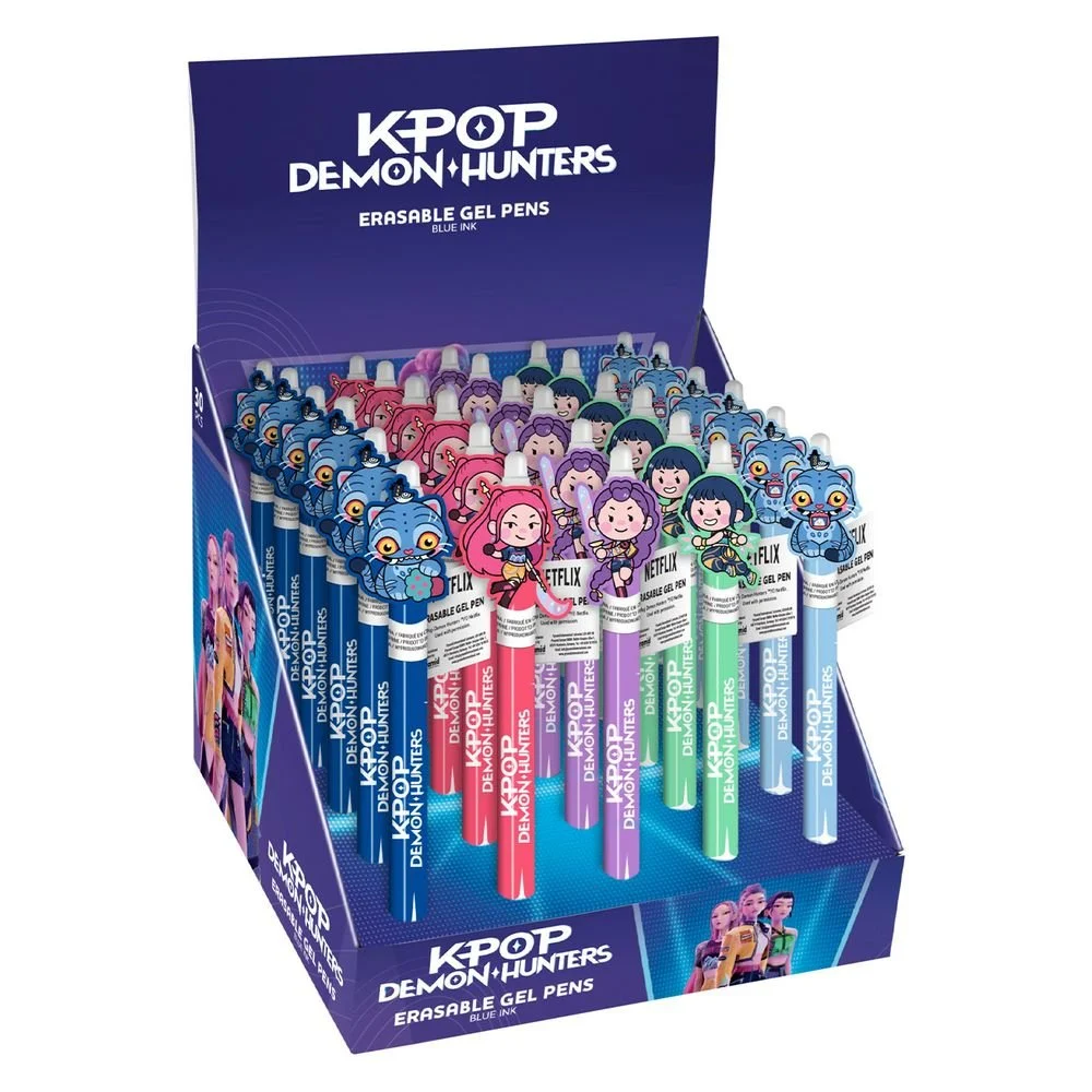 K-POP - Stylo à Gel Effaçable +Head Topper (Display de 30pcs)