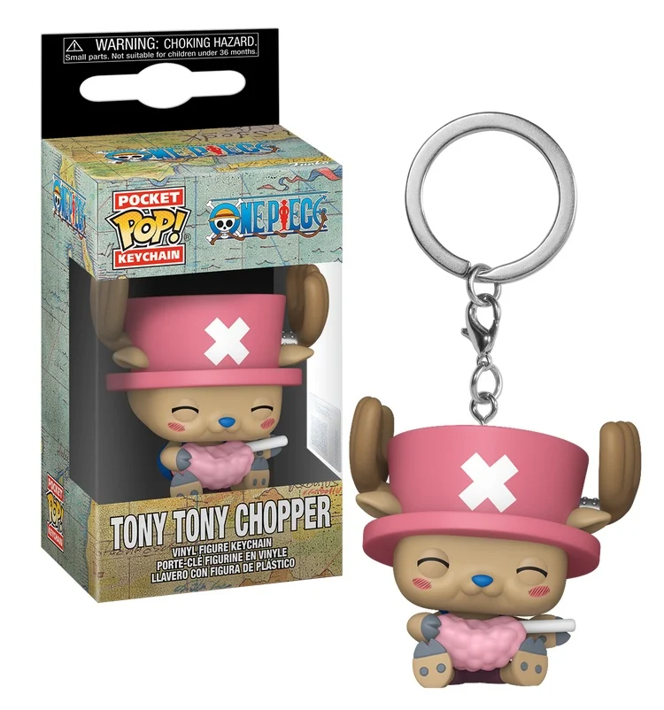 ONE PIECE - Pocket Pop Keychains - Chopper avec barbe à papa
