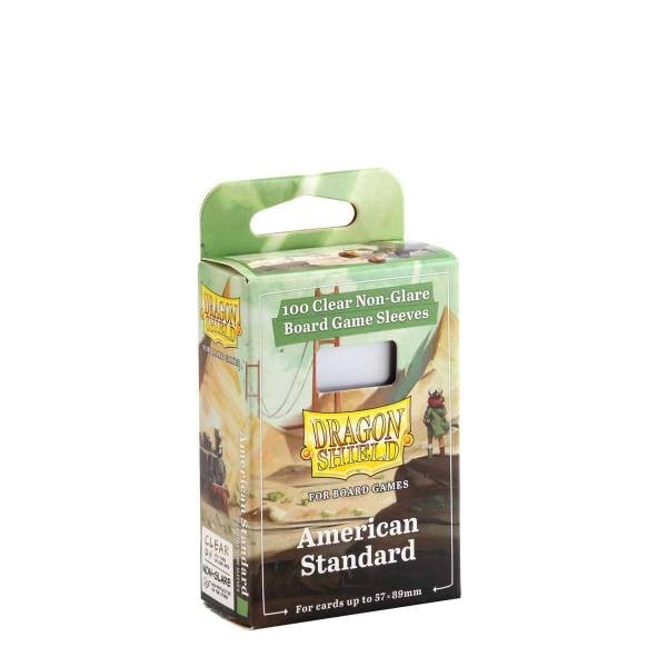 Dragon Shield: Board Game Sleeves – Clear Non-Glare – American Standard