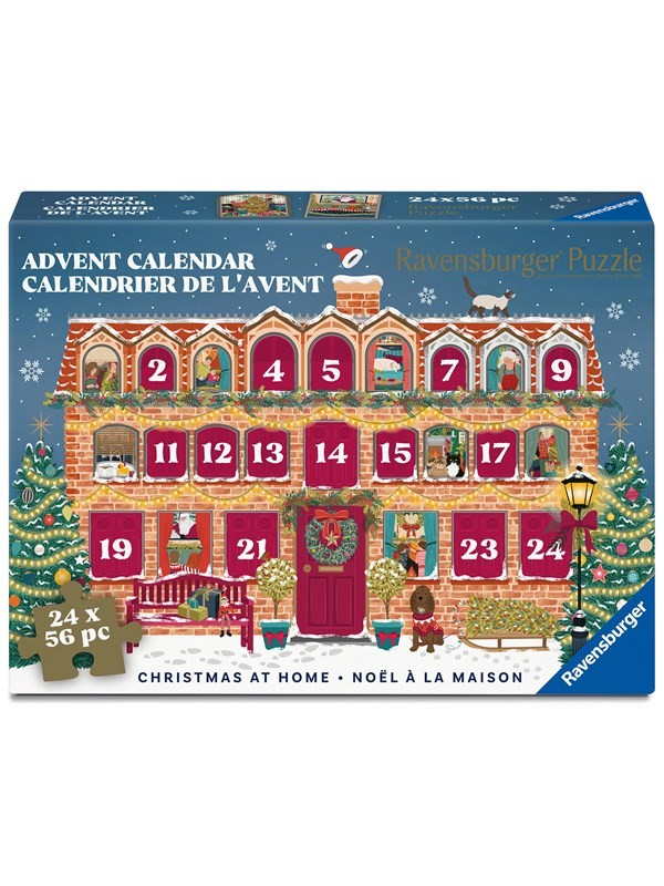 Puzzles Adultes 24x56 pièces - Calendrier de l'avent 2026 - Noël à la maison