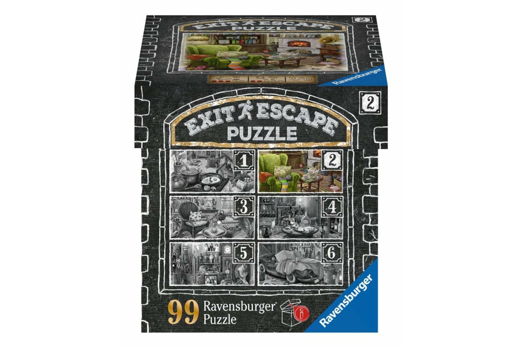 Puzzles Adultes 99 pièces - Escape Puzzle - Le salon du manoir