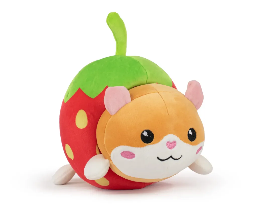 Peluche Kawaii Fruit - Fraise avec Renard - 25 cm